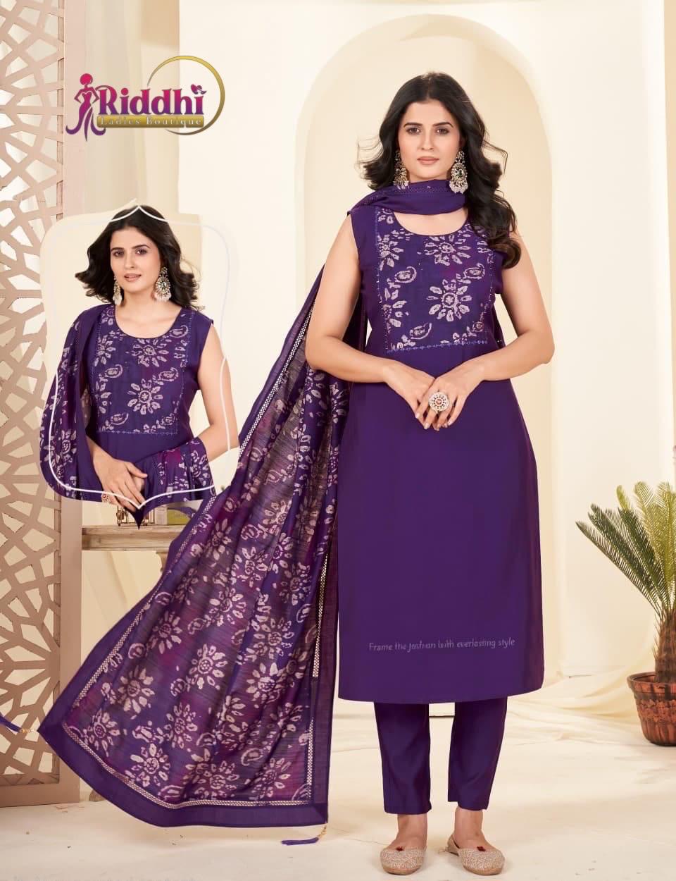 Women's Vetican Fabric Printed Straight Kurta Set with Dupatta | 3/4th Sleeves Included | 6 Colors