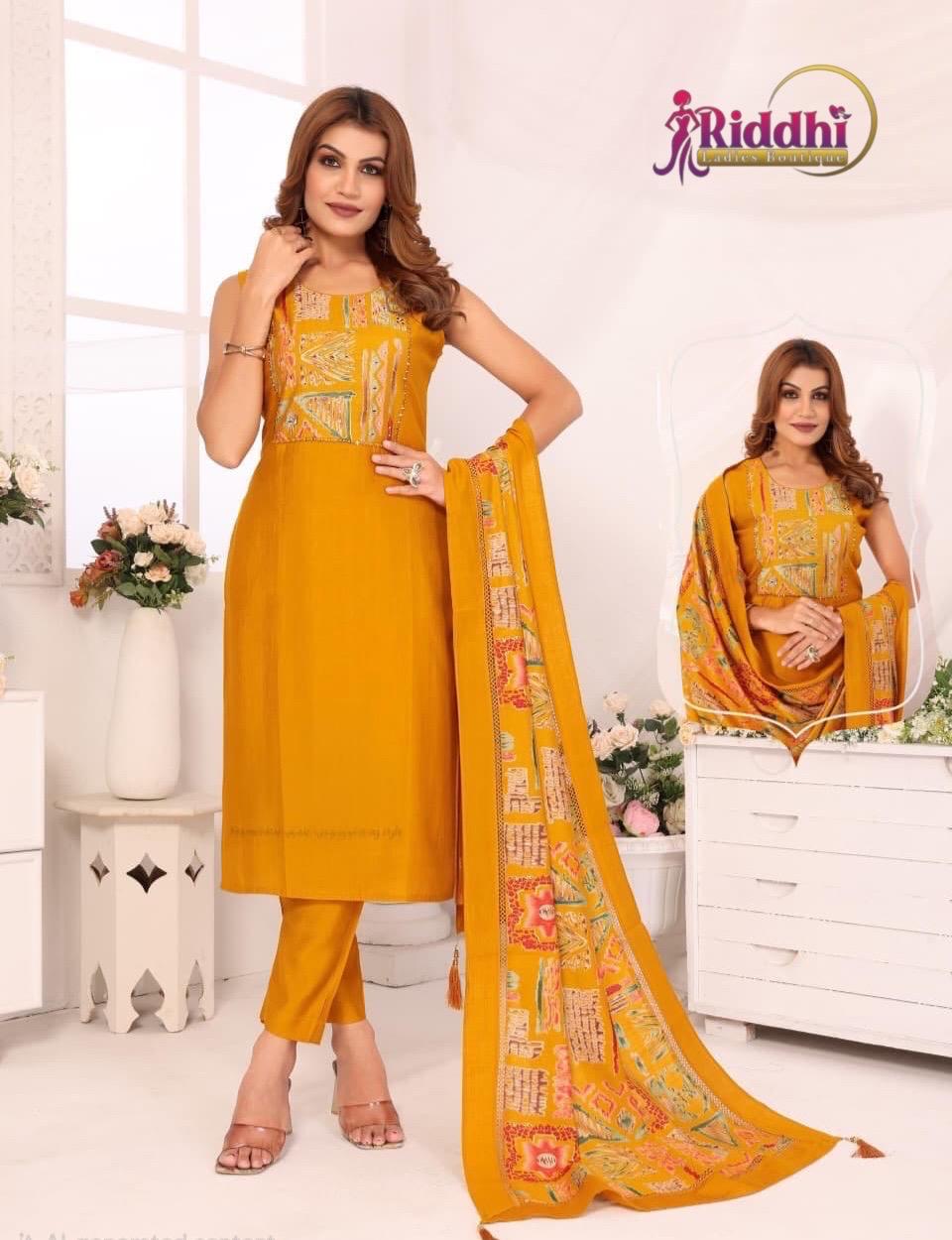 Women's Vetican Fabric Printed Straight Kurta Set with Dupatta | 3/4th Sleeves Included | 6 Colors
