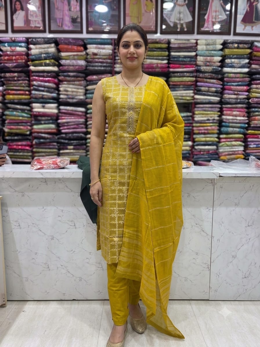 Women's Premium Silk Embroidered Straight Kurta Set with Dupatta | 3/4th Sleeves Included | 4 Colors