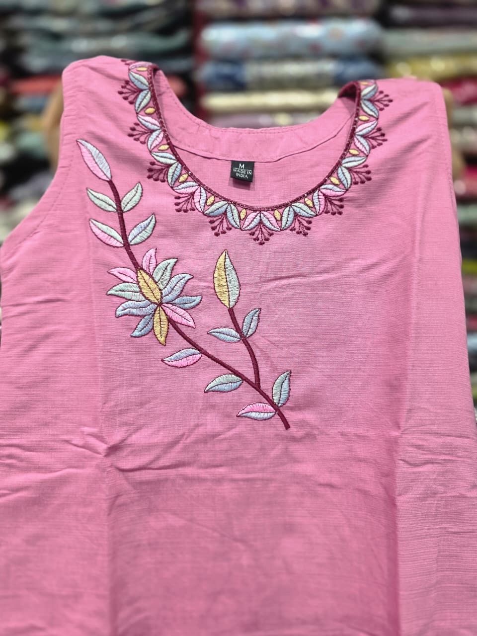 Pink Embroidered Kurta Pant with Printed Dupatta | Women's Elegant 3-Piece Suit Set