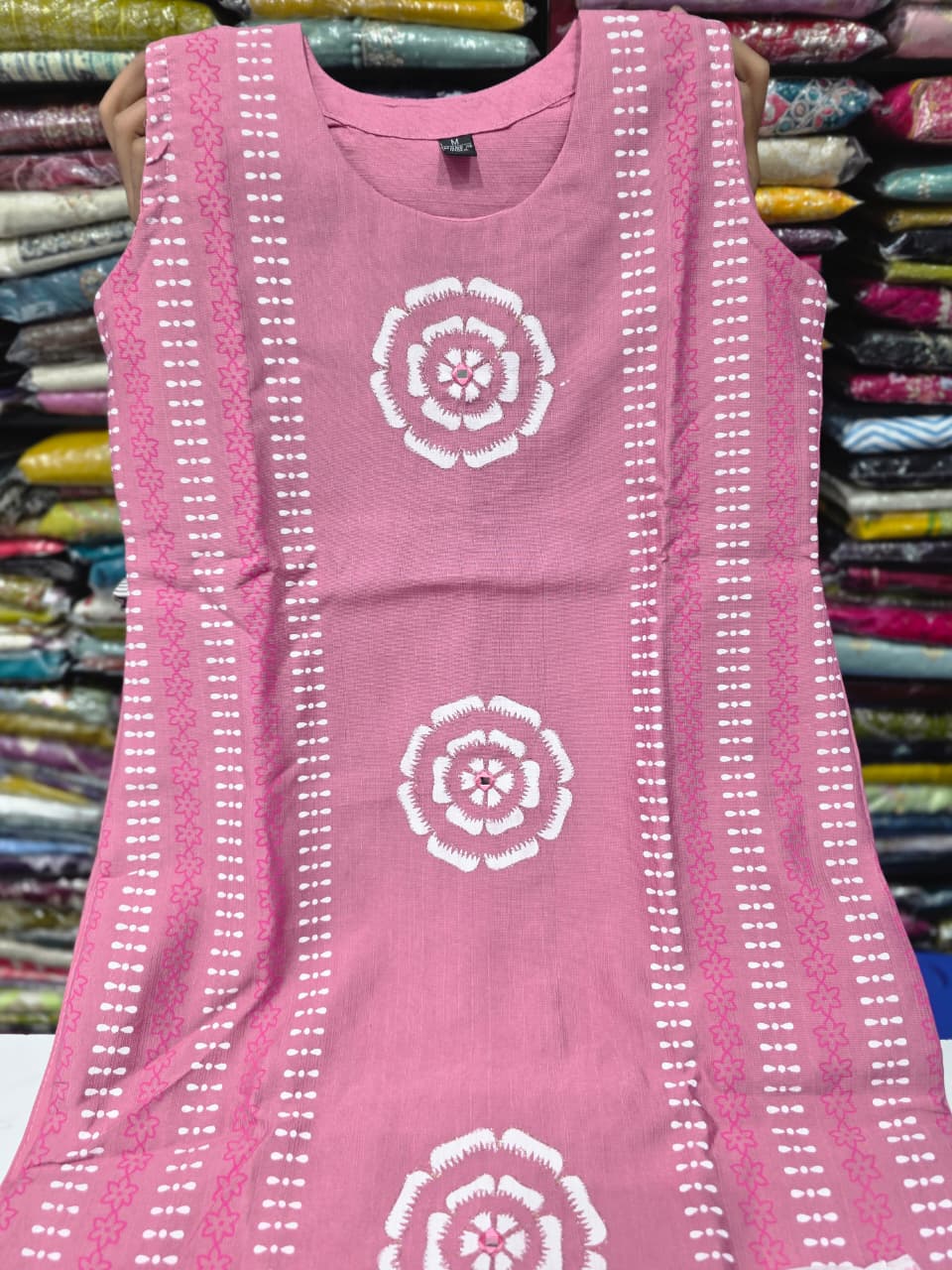 Baby Pink Vetican Fabric Printed Kurta Pant with White Printed Dupatta | Women's Ethnic 3-Piece Suit Set