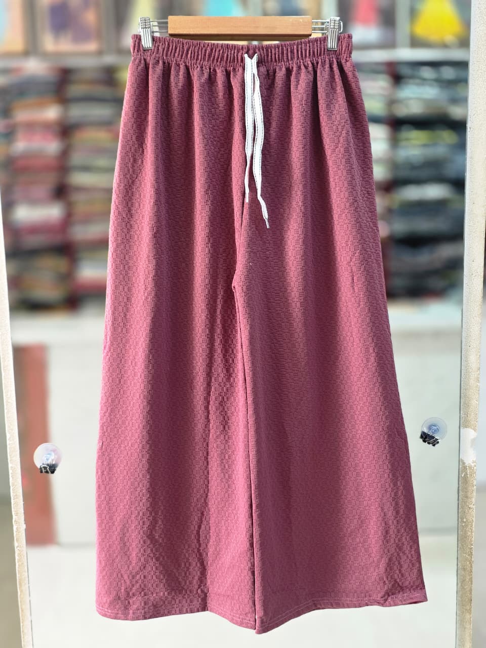 Premium Imported Fabric Wide Leg Palazzo Pants | Free Size M–3XL | 38 Inch 6 COLOUR   P0001