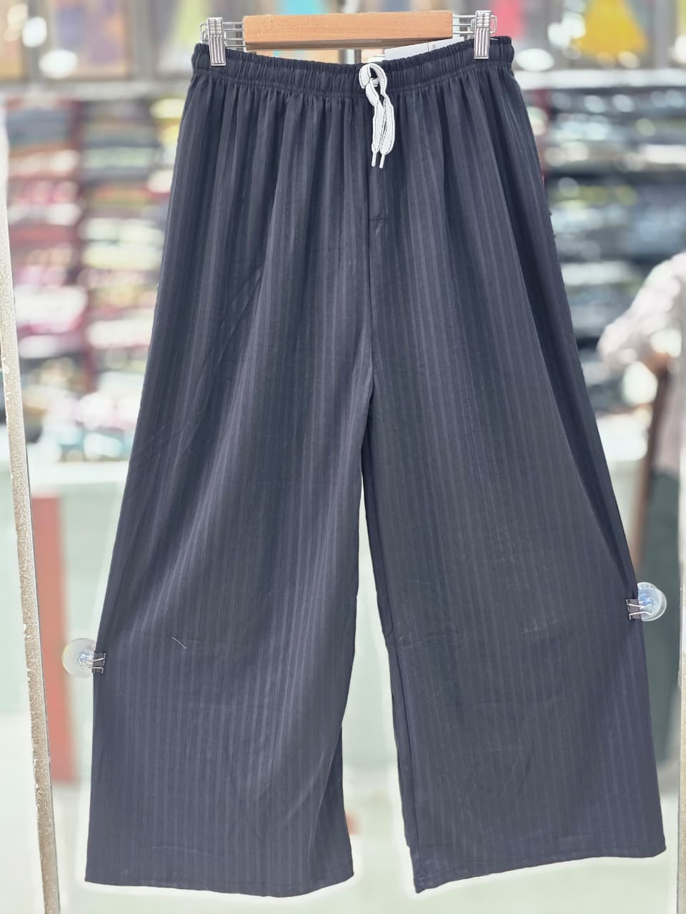 Premium Imported Ribbed Palazzo Pants for Women – Free Size M to 3XL | 38 Inch Length  6 COLOUR  P0003