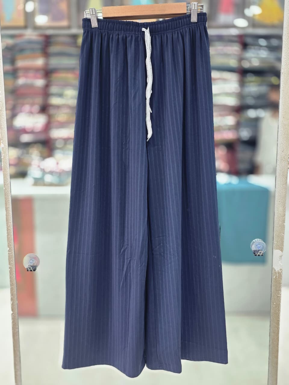 Premium Imported Ribbed Palazzo Pants for Women – Free Size M to 3XL | 38 Inch Length  6 COLOUR  P0003