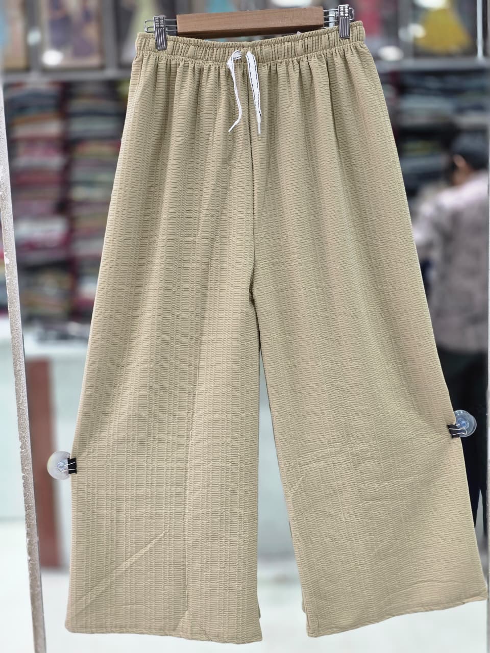Premium Imported Fabric Wide Leg Palazzo Pants | Free Size M–3XL | 38 Inch  6 COLOUR   P0002