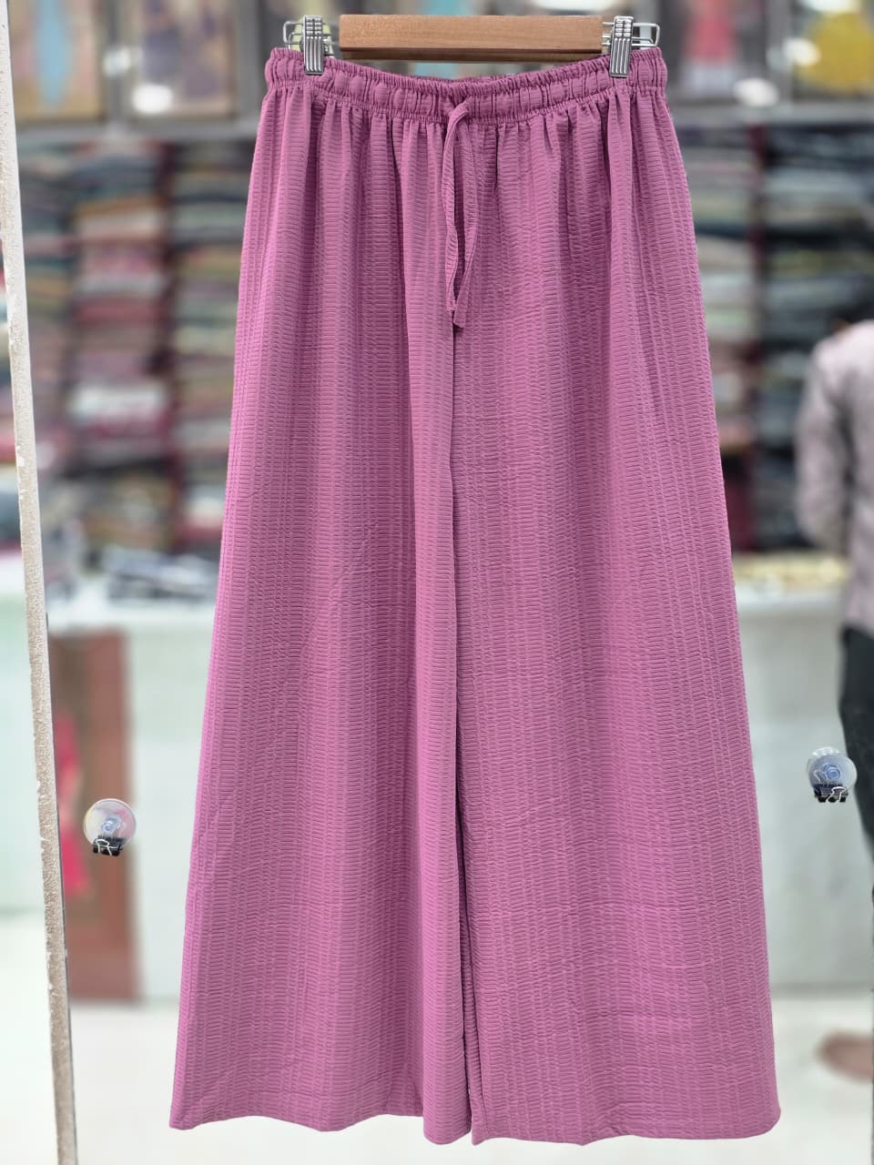 Premium Imported Fabric Wide Leg Palazzo Pants | Free Size M–3XL | 38 Inch  6 COLOUR   P0002