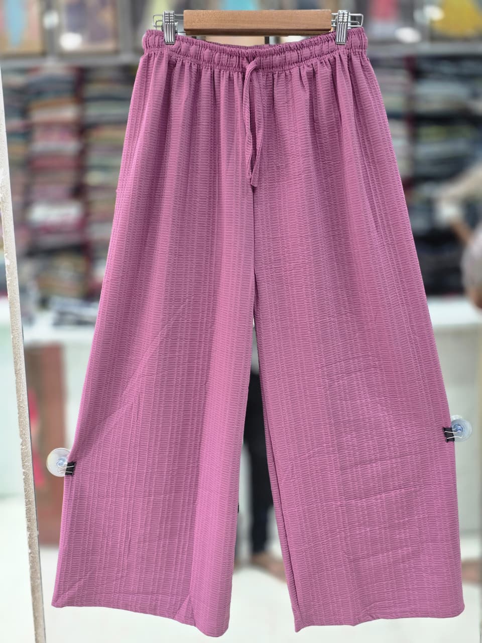 Premium Imported Fabric Wide Leg Palazzo Pants | Free Size M–3XL | 38 Inch  6 COLOUR   P0002
