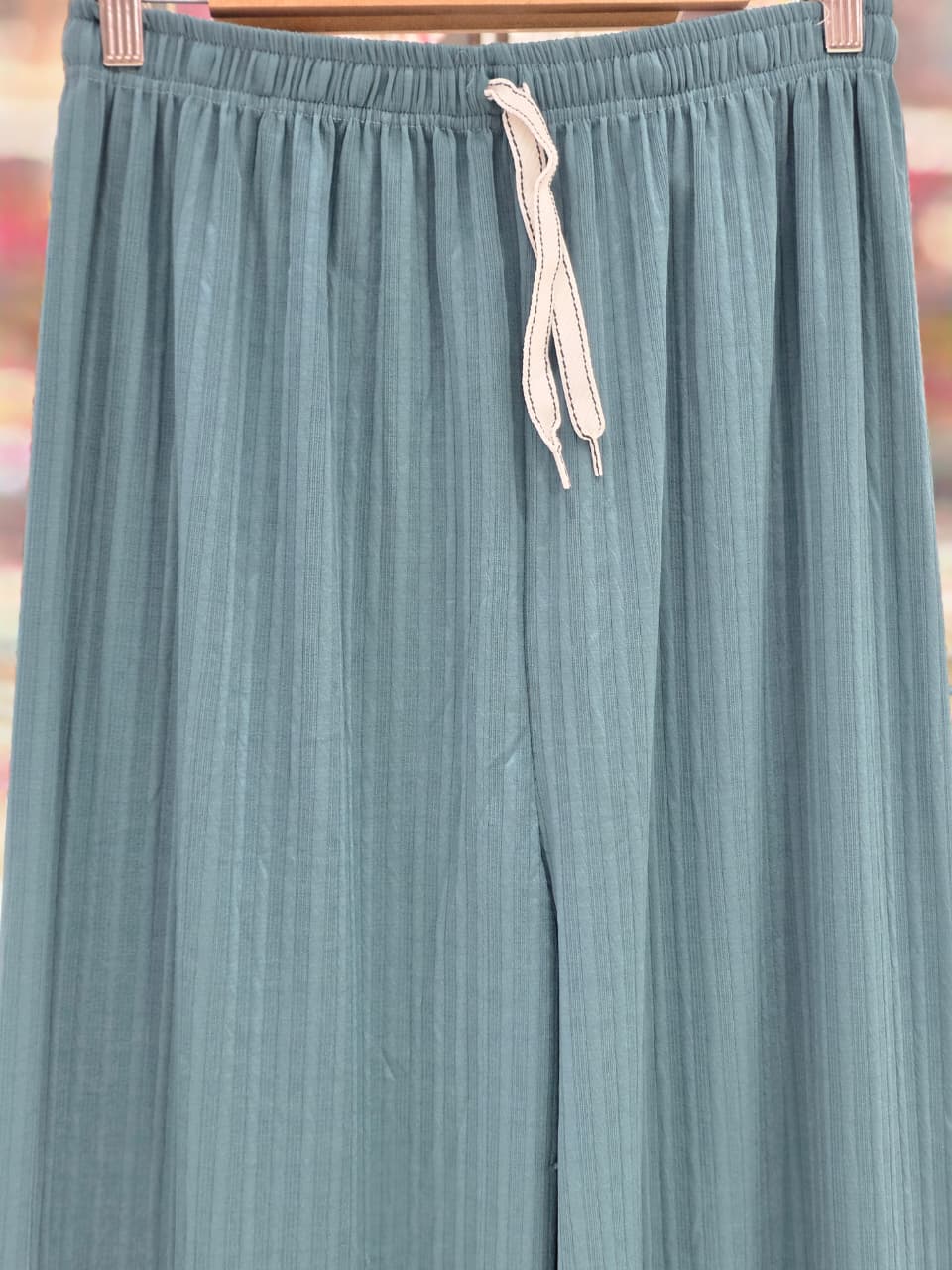 Premium Imported Ribbed Palazzo Pants for Women – Free Size M to 3XL | 38 Inch Length  6 COLOUR  P0003